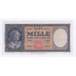Italy - 1961 (1948 Issue) 1000 Lire Provisional Issue, Signed 'Carci and Ripe', P 88d, GVF