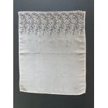 1920s Silk Modesty Panel with Silk Embroidery, 100% Silk