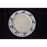 German WWII Tea Plate with an nice design of blue cherries, the base stamp with the design s of