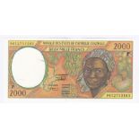 Central African State (Chad) - 1994 2000 Francs Ref P3b, AUNC