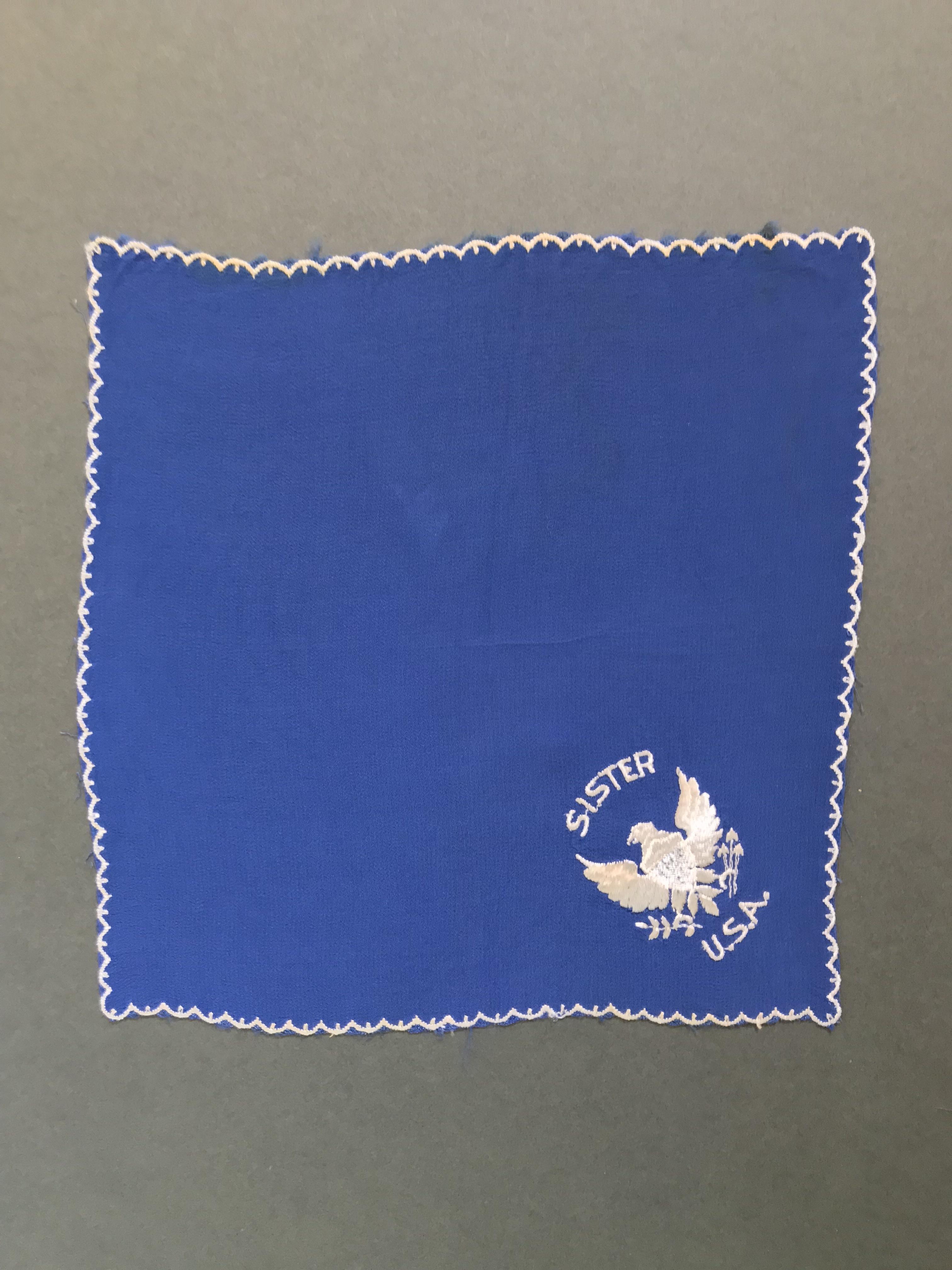 1940s Army 'Celebration Handkerchief' 100% Silk 21cm square - Image 2 of 2