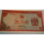 Rhodesia 1979 (April 10th) - Two dollar's wmk Zimbabwe Bird, P32c(1) GVF or better