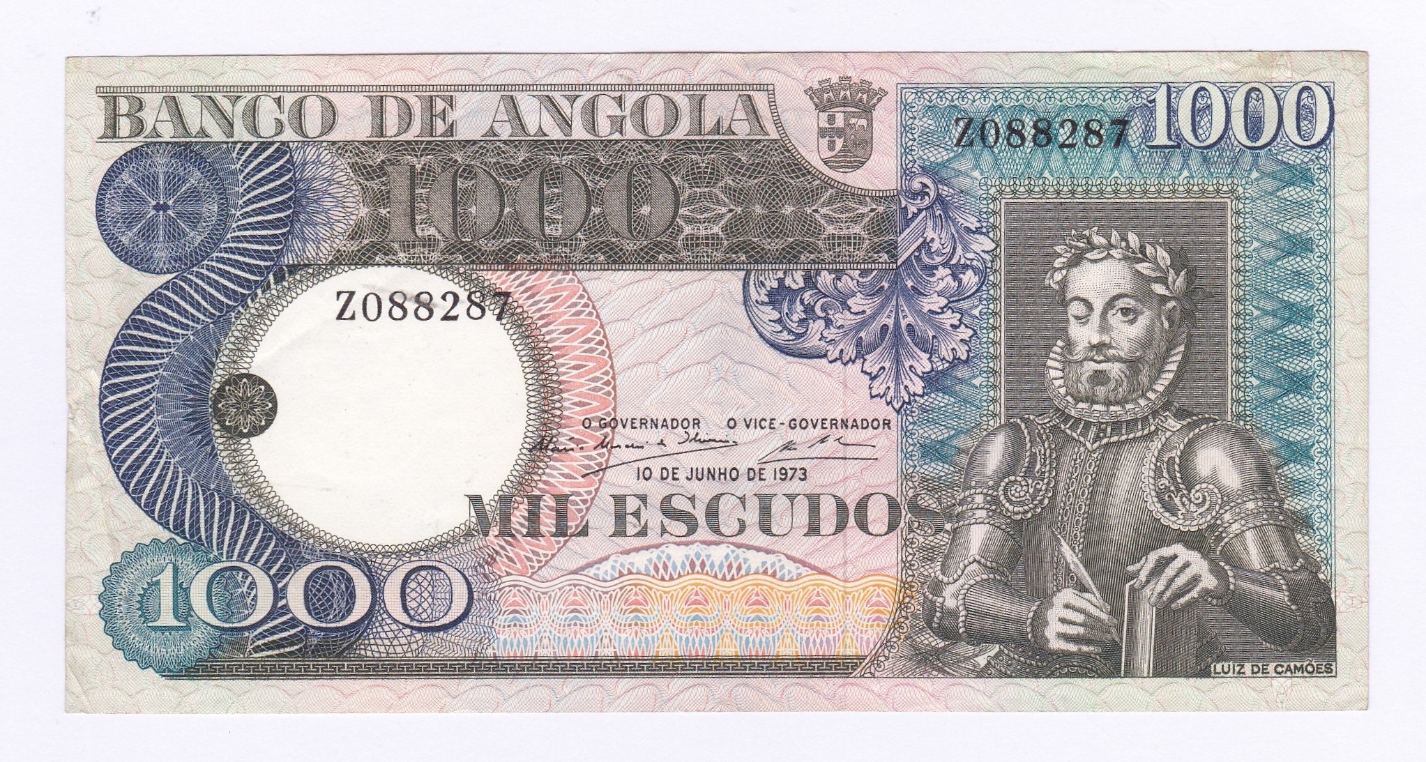 Angola - 1973 1000 Escudos, P108, AUNC.