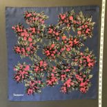 1940s/50s Jacqmar Berry & Leaf Scarf, 100% Silk, 51cm square, hand rolled edge