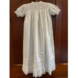 Victorian Eyelet and Lace Christening Gown, Cotton