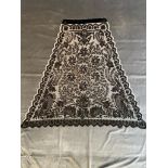 Antique French Black Beaded Panel, early 1900's, 90cm long