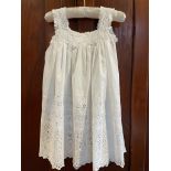 Edwardian Girl's Hand Embroidered Lace and Eyelet Dress Cotton