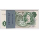 1970 £1 J B Page, serial W45D, BE 78c, run of consecutive UNC