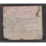 German 1938 box of Glass slides (9) Series No. 37 in original box on the subject of the German