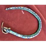 Turkish WWI Bead-work Prisoner POW Snake in beautiful condition. During WWI Turkish prisoners of war