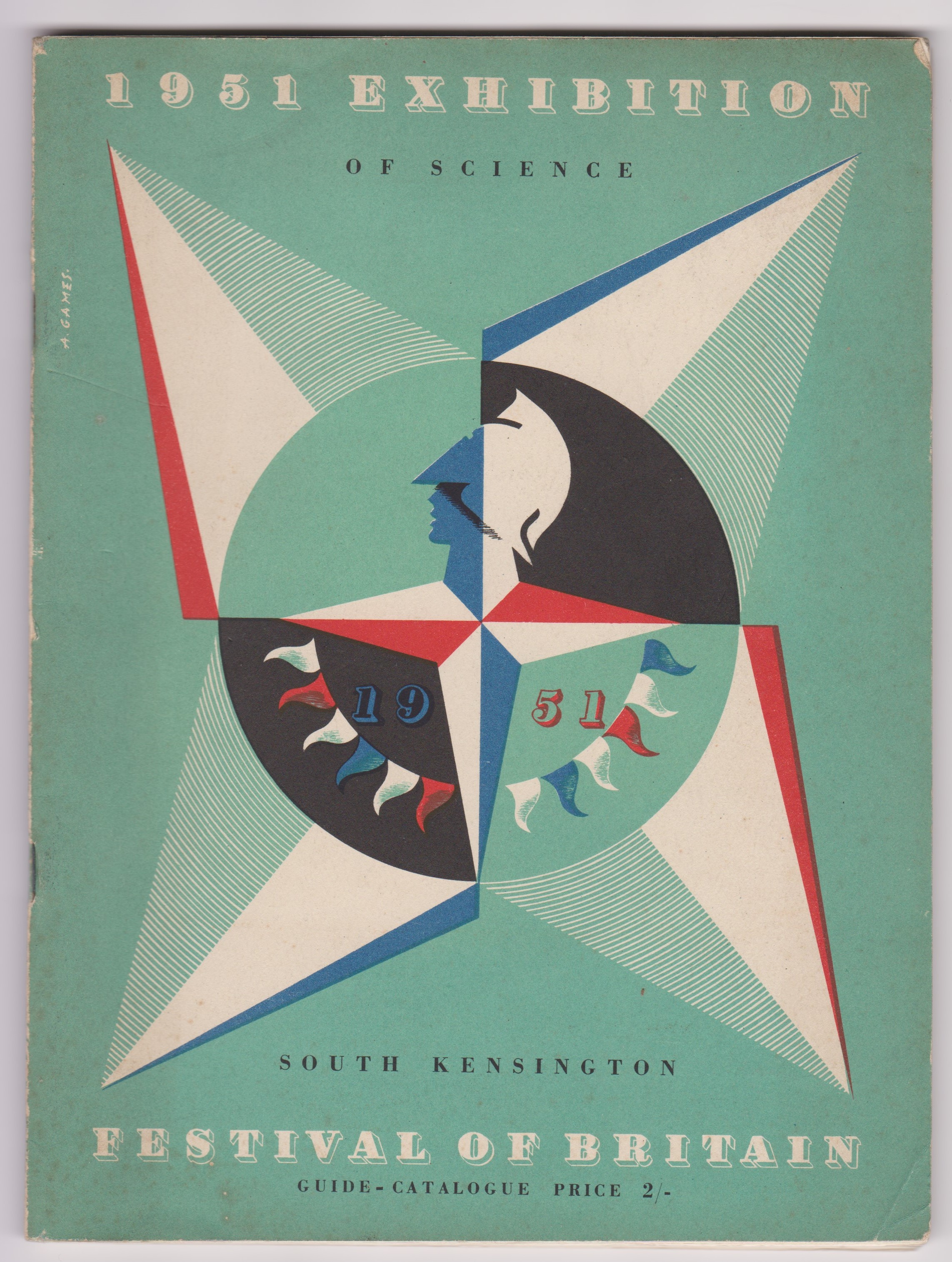 1951 Festival of Britain - Exhibition of Science, South Kensington Guide Catalogue, pale green cover