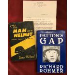 The Man in a Helmet George S. Patton by James Wellard 1947 with dust jacket fair and a copy of the