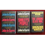 3 x John Le Carre paperback novels VGC, The Honourable Schoolboy, Smiley's People and The Looking