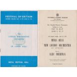 1951 Festival of Britain - the London Philharmonic Orchestra, Conductor Sir Adrian Boult, Royal