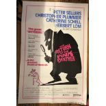 Film Poster "The Return of the Pink Panther" Peter Sellers - Large 27" x 41" approx. United Artists.