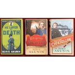 3 x novels by the Russian author Boris Akunin (writer of detective and historical fiction) He