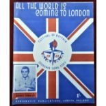 1951 Festival of Britain - All the world is coming to London Souvenir Song Copy, published