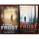 R.D. Wingfield Hardback books x2 Jack Frost "First Frost" and a "Killing Frost"