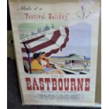 1951 Festival of Britain Festival Holiday Poster 23"x16" approx., ''Stay at Eastbourne'' Festival