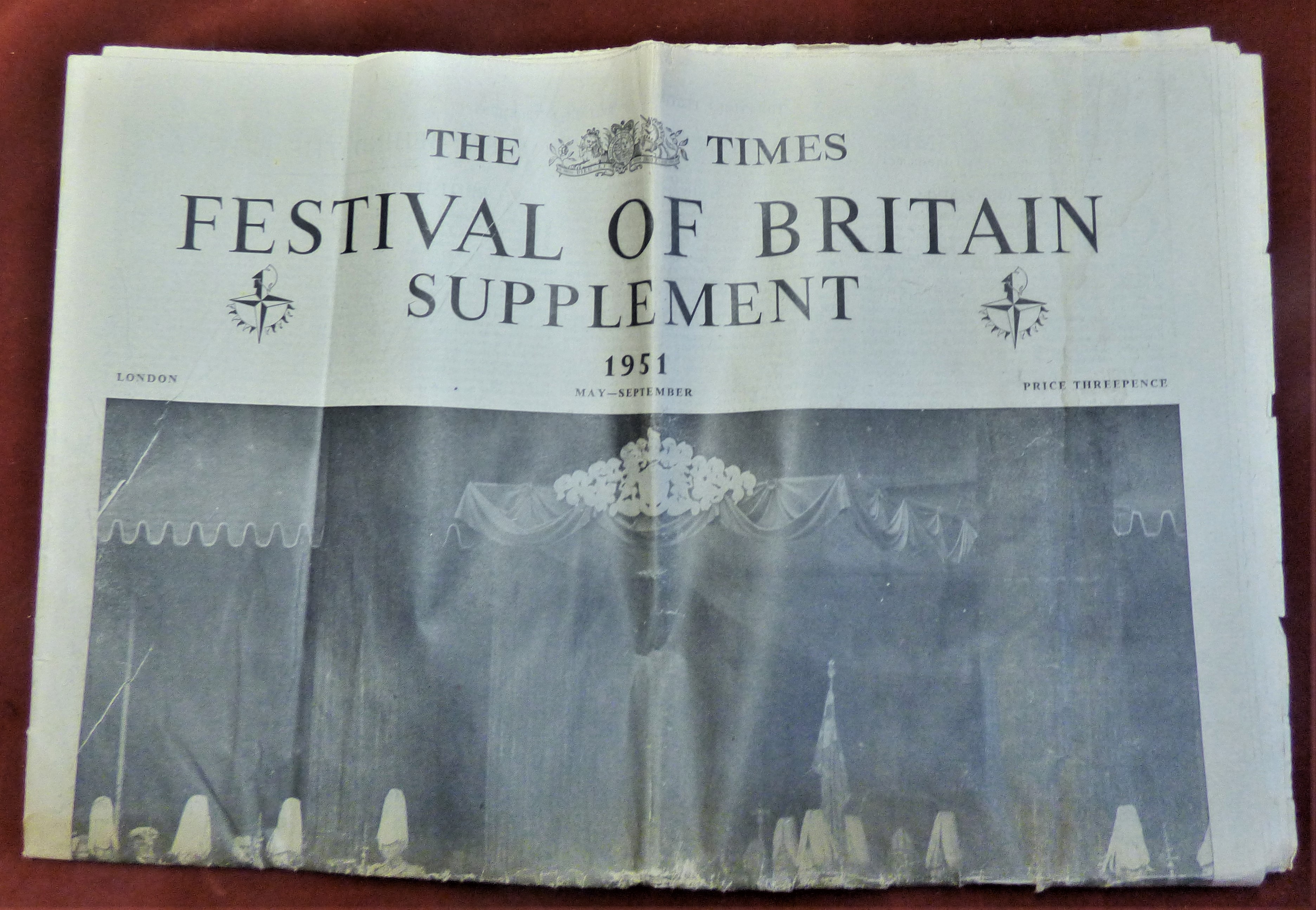 1951 Festival of Britain - The Times Festival Supplements all in good condition