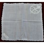 1951 Festival of Britain Embroidered Handkerchief with full Festival Logo