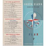 1951 Festival of Britain - South Bank Exhibition Plan with blue cover, an excellent leaflet