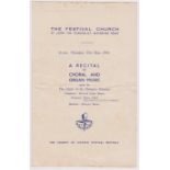 1951 Festival of Britain 'The Festival Church' - A recital of Choral and Organ Music Guide by The