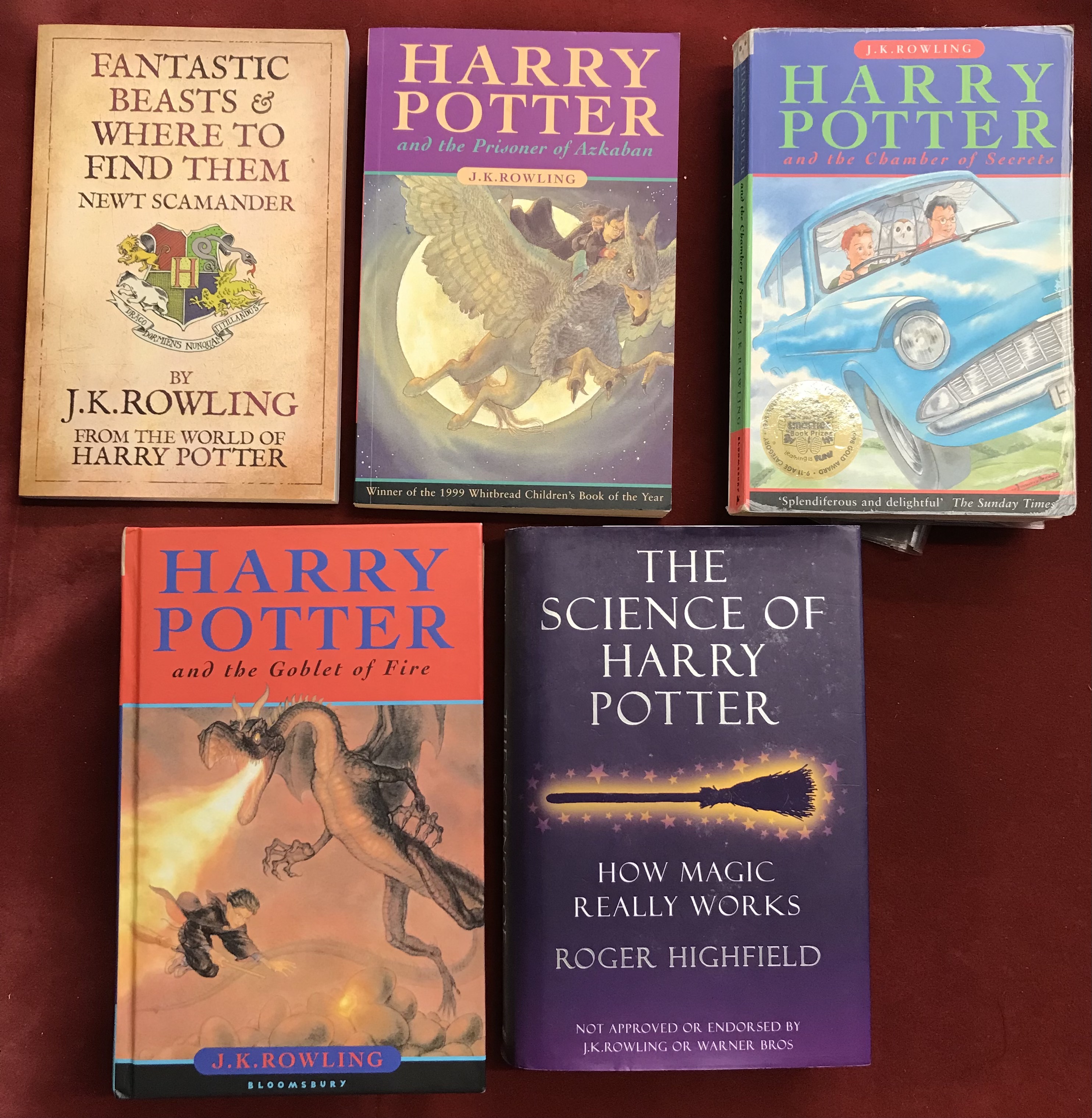 The Science of Harry Potter by Roger Highfield hardback, Harry Potter and the Goblet of Fire (has