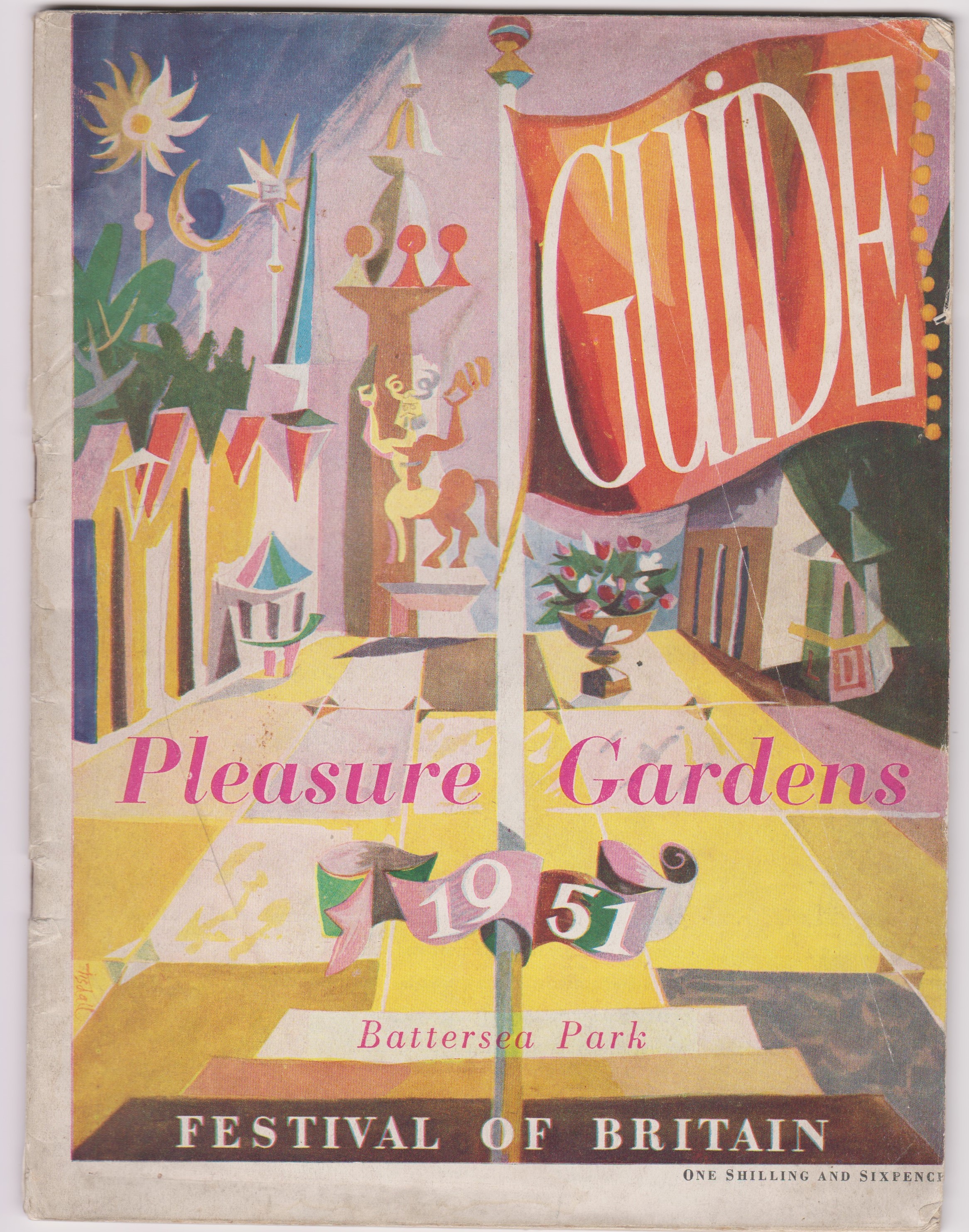 1951 Festival of Britain - Pleasure Gardens, Battersea Park Guide in good condition