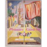 1951 Festival of Britain - Pleasure Gardens, Battersea Park Guide in good condition