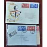 1951 Festival of Britain Stamp Set - 3rd May Hereford and Hounslow FD Issues (2) and 4 May