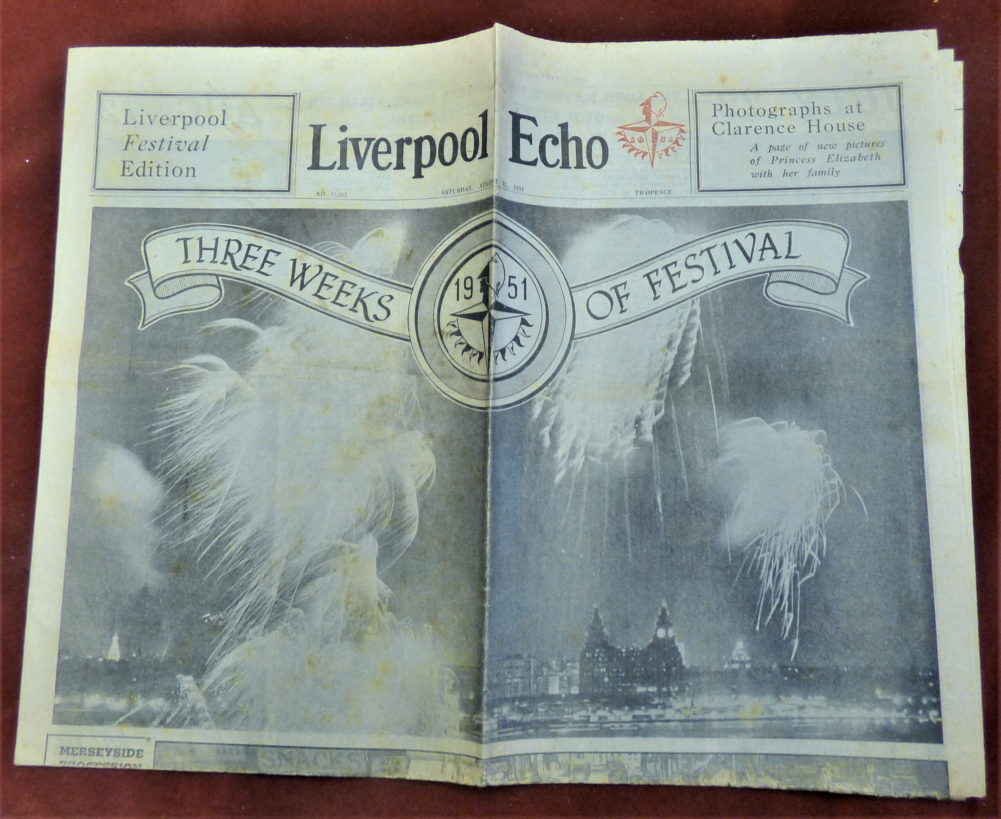 1951 Festival of Britain - Liverpool ECHO Festival of Britain Edition August 11 1951, Three Weeks of