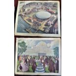1951 Festival of Britain - Folio Size colour prints of the 1951 Festival of Britain - South Bank