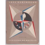 1951 Festival of Britain - Exhibition of Architecture, Poplar Guide Book, buff cover in good