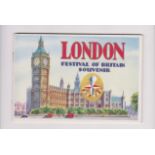 1951 London Festival of Britain Souvenir Brochure, "Memories of London 'The Worlds" Greatest City.