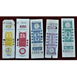 1951 Festival of Britain set of three Bus Tickets 1.1/2, 3d and 6d and Rail Tickets (London