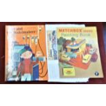 Matchbox Toys painting book No.2, very good condition and Mike and the Modelmaker hardback, the