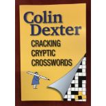 Signed by Colin Dexter Cracking Cryptic Crosswords paperback book, first edition, very good