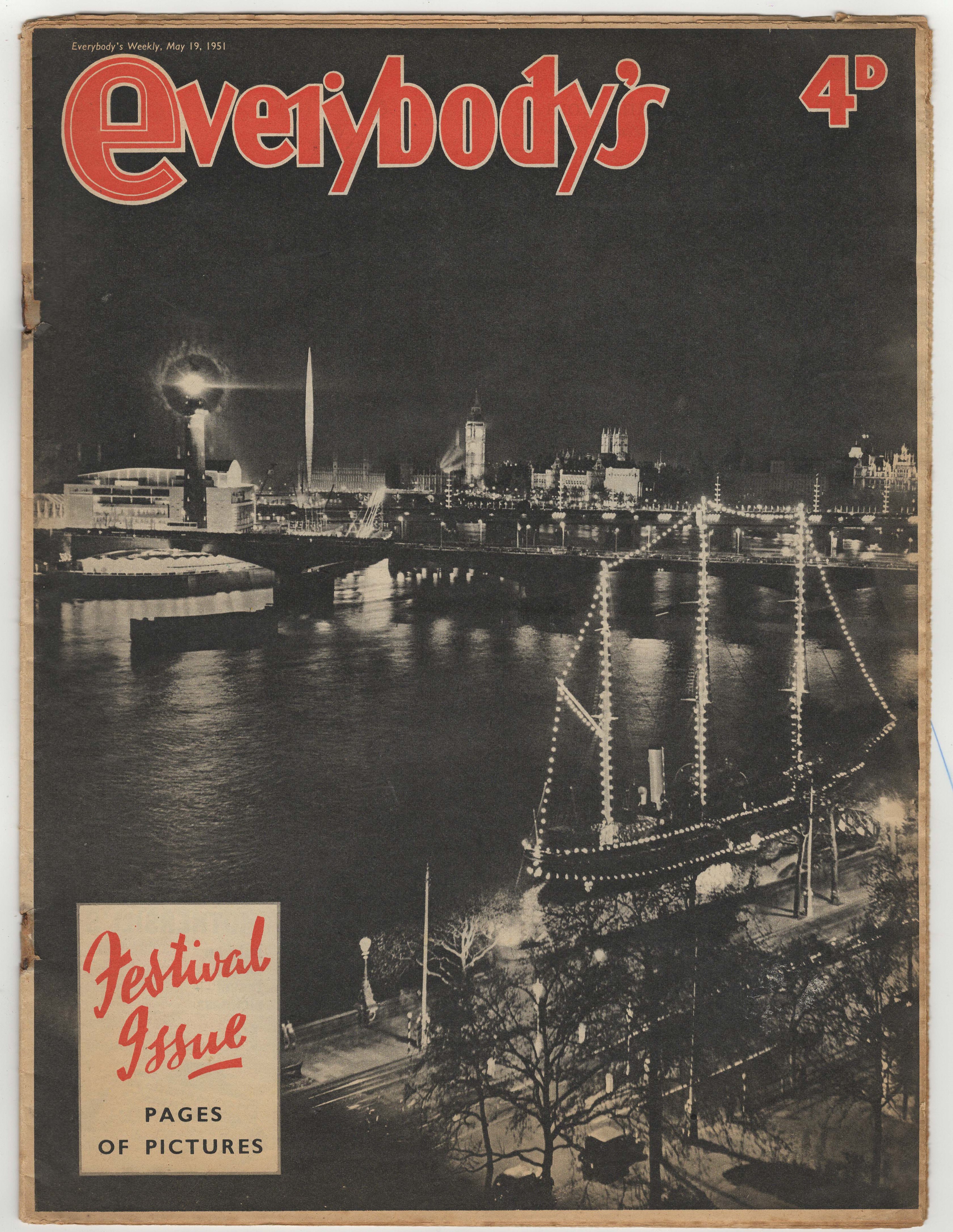 1951 Festival of Britain - Festival (Edition) Issue of Everybody's Magazine 'Pages of Pictures',