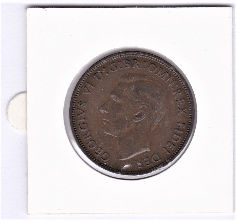 1951 George VI Penny, good to extremely fine. A scarce date