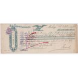 Bill of Exchange, 1906, Bevan & Co, Malaga, attractive vignette and 9d Foreign Bill Stamp, Bank of