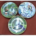 Fairy Tales Kaiser China Plates (3) with Red Riding Hood, The Princess and the Frog and Puss in