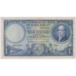 Scotland The Commercial Bank of Scotland 1957 (January) £1, AVF