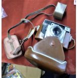 Camera - Agfa Camera with case, strap holder - Agfa colour apotar-1/28/45-good condition