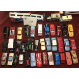 Corgi Diecast Models Toy Cars. A better group of 39 models play worn but suitable for repainting