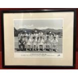 1956 E W Swanton's XI v West Indies vintage cricket photo, fine team photo Stewart, Tyson,