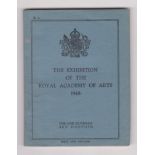 The Exhibition of the Royal Academy of Arts 1948 booklet printed by W.M. Clowes & Sons Ltd. In