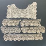 Maltese lace bodice front and 5 pieces