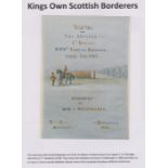 King's Own Scottish Borderers Picture Portfolio with (50+) prints of historic pictures and