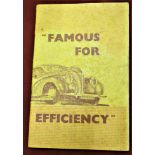 Bussey and Sabberton Bros "Famous For Efficiency" 1930/40s Service Handbook and Atlas. Paper back,